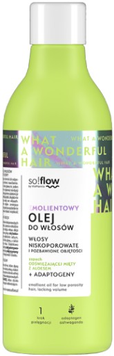 So!Flow Olej pre vlasy s nízkou pórovitosťou 150 ml Regulácia kožného mazu