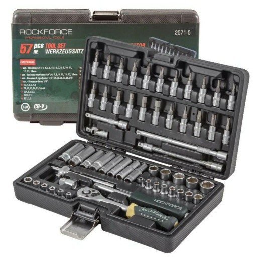 НАБОР КЛЮЧЕВЫХ КЛЮЧЕЙ ROCKFORCE 1/4