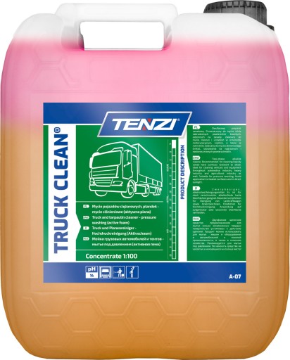 TENZI TRUCK CLEAN SILNÁ NEČISTOTA umývanie automobilov motor plachiet nákladných vozidiel 5L