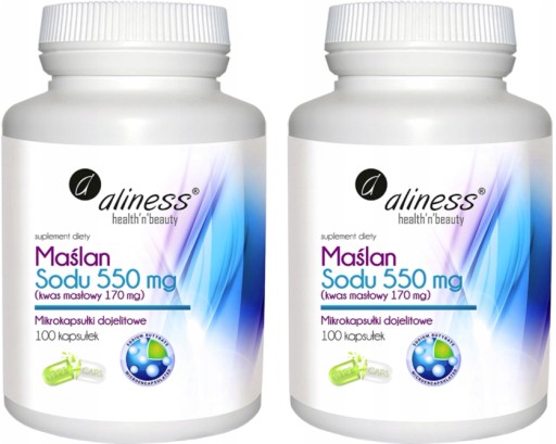 2x Aliness cmar sodný 550 mg 100 cap KYSELINA MASLOVÁ