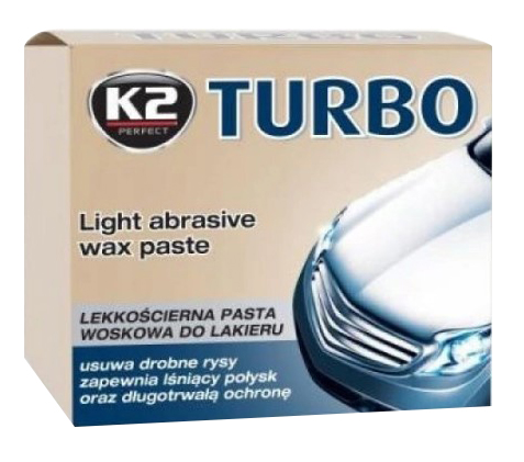 K2 TURBO 250 Г ЛІГКА АБРАЗИВНА ВОСКОВА ПОЛІРУВАЛЬНА ПАСТА