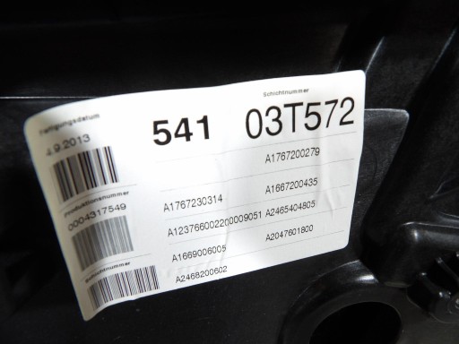 window regulator Mercedes-Benz OE A1767200279