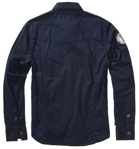 BRANDIT Luis Vintageshirt темно-синяя рубашка L