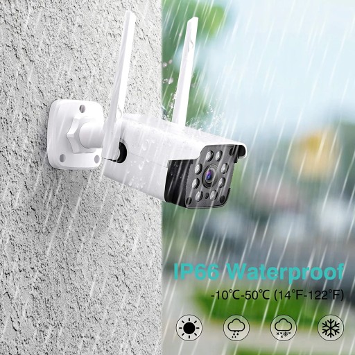 NETVUE Vigil Outdoor Camera 1080P Security Camera Outdoor IP66 Waterproof  Alexa