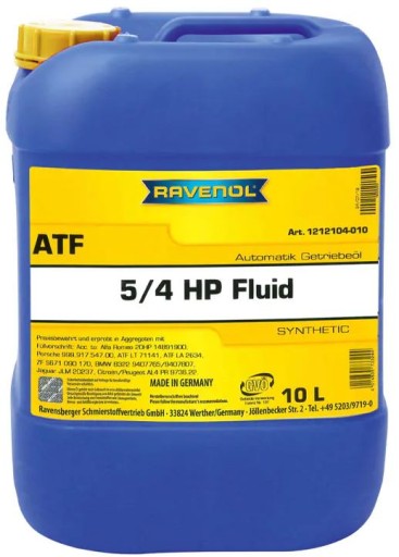Жидкость ravenol atf 5/4hp - 10л.
