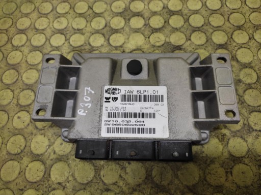 PEUGEOT 307 control unit of the engine 9650602580