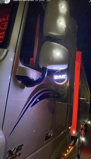 Вуха дзеркала DAF, оранжево-червоні