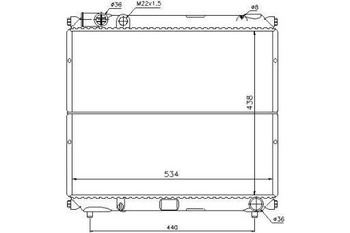 64179/NIS - Радиатор двигателя nissens suzuki vitara 1.9d 01.95
