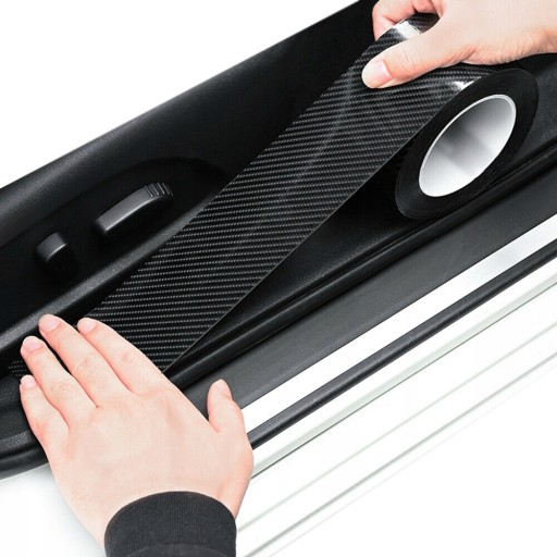 ДЕКОРАТИВНАЯ ПОЛОСКА ИЗ УГЛЕРОДНОЙ ФОЛЬГИ, НАКЛАДКА, ОБОРОТЫ, БАМПЕР