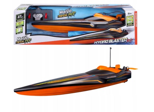 MAISTO - HYDRO BLASTER SPEED BOAT ZDALNIE STEROWANA ŁÓDŹ (POMARAŃCZOWA)