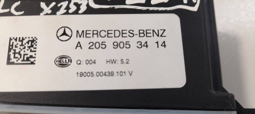 Mercedes-Benz GLC X253 C253 Inwerter/control unit of tension A2059053414