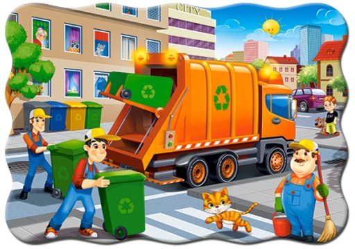 Пазли Castorland 30 ел Puzzle Garbage Car 30 43015