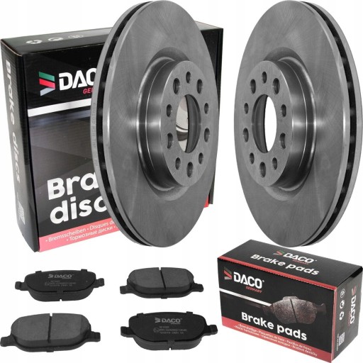 Диски + колодки Daco задня частина для Alfa 159 Brera Spider