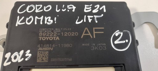 Toyota Corolla E21 Kombi lift Bedienteil otwierania heckklappe 8922212020 (2)