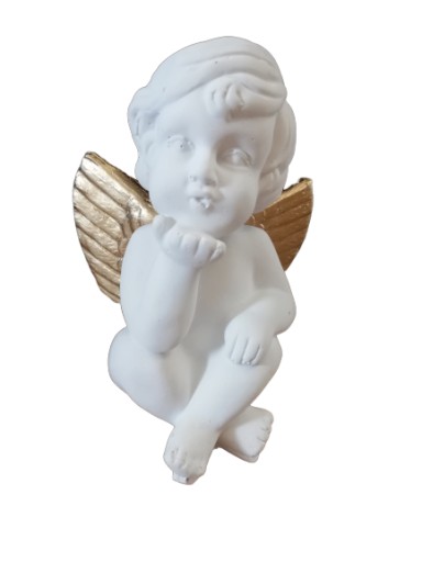 Гіпсова фігурка Ангел шле поцілунки ВЕСІЛЬНЕ ХРЕЩЕННЯ