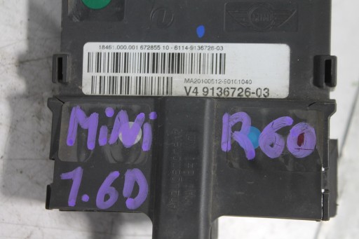 module KLEMY PLUSOWEJ 9136726 MINI R60 R61 10-16