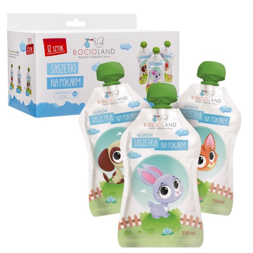 Пакети Bocioland харчові 12 шт 150 мл