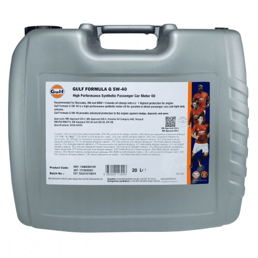 Gulf Formula GX 5W40 20L ŁÓDŹ