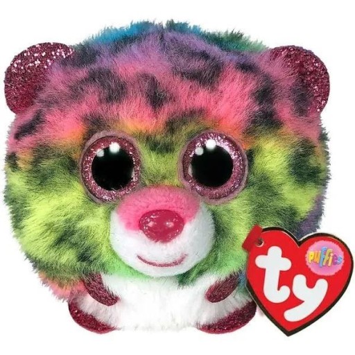 TY PUFFIES DOTTY - MULTIKOLOROWY LEOPARD, TY