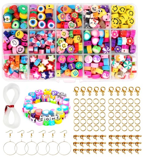 НАБІР НАМИСТИН ДЛЯ БРАСЛЕТА ТА СЕРЕЖОК