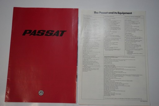 ПРОСПЕКТ VOLKSWAGEN PASSAT 1979