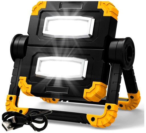 ГАЛОГЕННА СВІТЛОДІОДНА АКУМУЛЯТОРНА ЛАМПА ДЛЯ МАЙСТЕРНІ 20 ВТ