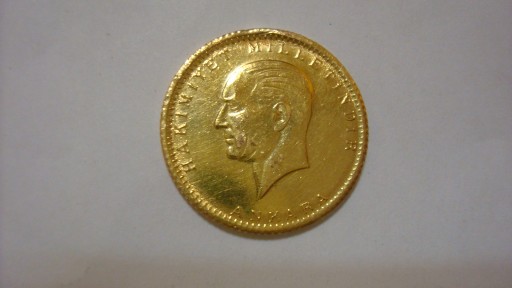 Turcja 50 kuruszy 1923 Ataturk złoto