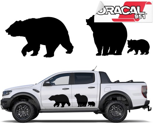 Наклейки на сторону автомобиля Camper TEDDIES 44X150 951