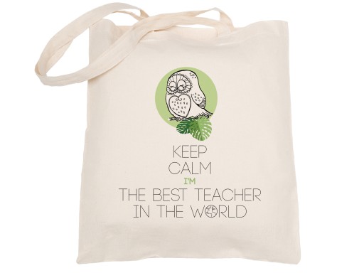 Bavlnená taška čierny darček Deň učiteľov