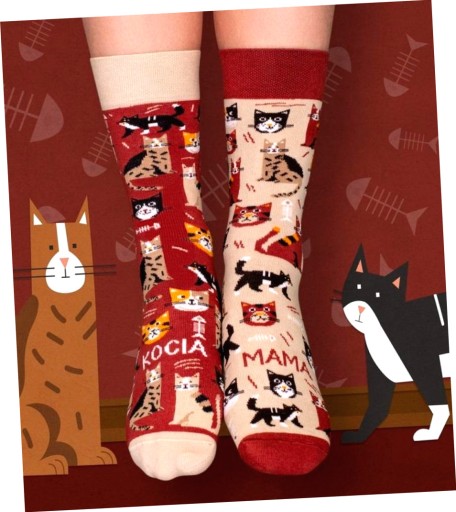 Ponožky dlhé Mačacia mama 39-42
