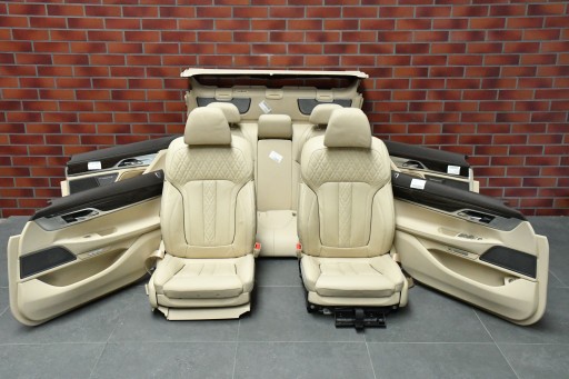 Sitze mitte innere BMW 7 G12 NAPPA CANBERRA BEIGE Sitze KOMFORT
