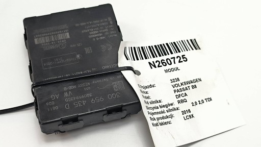 module KESSY 3Q0959435D VOLKSWAGEN PASSAT B8