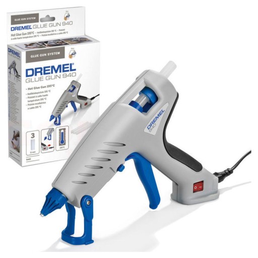 КЛЕВОЙ ПИСТОЛЕТ DREMEL F0130940JA + АКСЕССУАРЫ