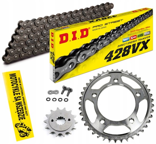 DID428VX-146 JTF558.16 - ПРИВОДНИЙ КОМПЛЕКТ DID YAMAHA XVS 125 DRAGSTAR 00-04