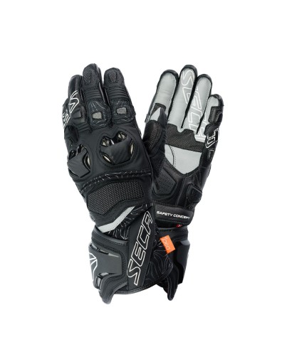 МОТОЦИКЛЕТНІ РУКАВИЧКИ SECA UKEMI PRO BLACK D3O XXL