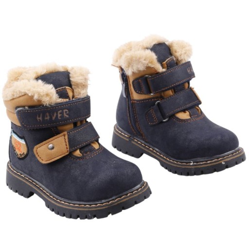 СНІГОВЗУТІ УТЕПЛЕНІ ДЛЯ ХЛОПЧИКІВ ЗИМОВЕ ВЗУТТЯ 25 р. сині