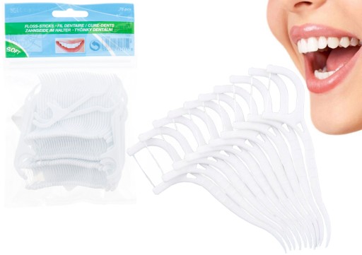 Зубочистка DENTAL flosser floss 75 шт