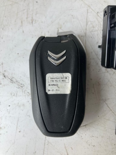 key PILOT KEYLESS CITROEN C4 PICASSO II 96742552ZD 9800630080