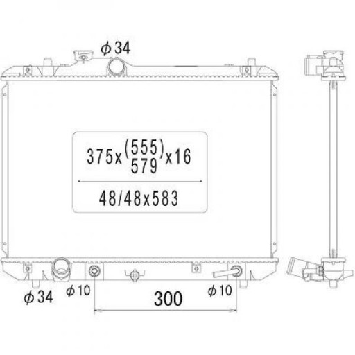 DCM3108 - Радиатор suzuki swift iii 02/2005-