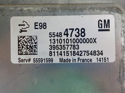 OPEL ASTRA J Computer Bedienteil 55484738