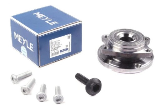 100 653 - Ступица meyle + подшипник + винты передние audi a4 b5 b6 b7 a6 c5 exeo passat b5