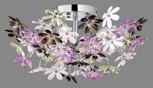 Stropné svietidlo moderné s kvetmi farebné RL