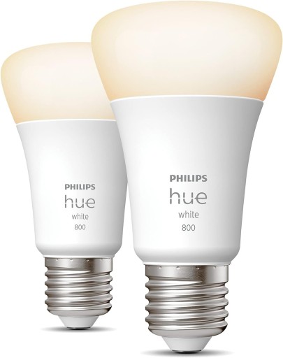 Żarówki inteligentne LED Philips Hue E27 806 lm 9 W białe 2 szt. ster BT