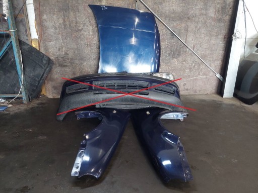 complete front VOLKSWAGEN GOLF IV LB5N bonnet fenders support panel for radiators light