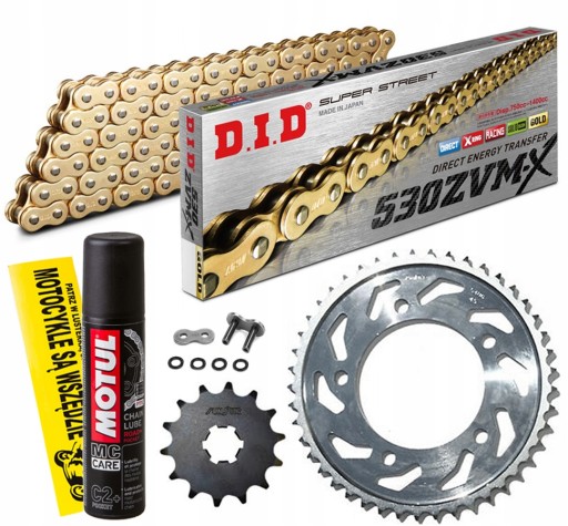 DID530ZVMXG&G-122 SUNF517-17 - КОМПЛЕКТ ПРИВОДА DID YAMAHA FZ1 FAZER 2006-14 ЗЛОТЫЙ