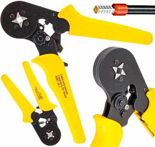 ОБТИСКНІ КЛІЩІ ДЛЯ КАБЕЛЬНИХ НАКОНЕЧНИКІВ