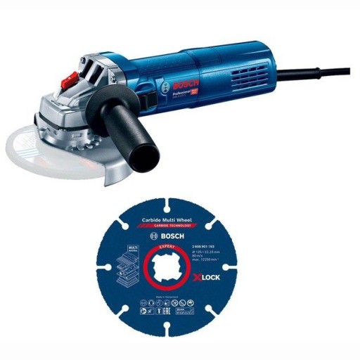 УГЛОВАЯ ШЛИФОВАЛЬНАЯ МАШИНА 125MM GWS 9-125 S + ДИСК X-LOCK