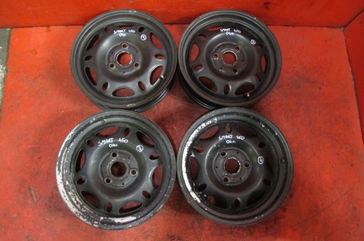 SMART ForTwo 450 disky plechové 15 3x112 5.5J ET-1 4J ET 27 KOMPLET