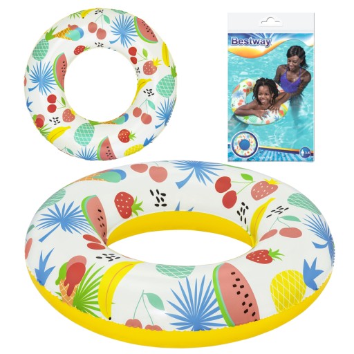 Надувне кільце для плавання Bestway 36014, фрукти, 61 см