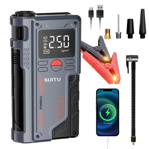 ПУСКОВОЙ СТАРТЕР МОЩНЫЙ ПУСКОВОЙ УСИЛИТЕЛЬ POWERBANK TORCH HAMMER CABELS НАБОР КАБЕЛЕЙ